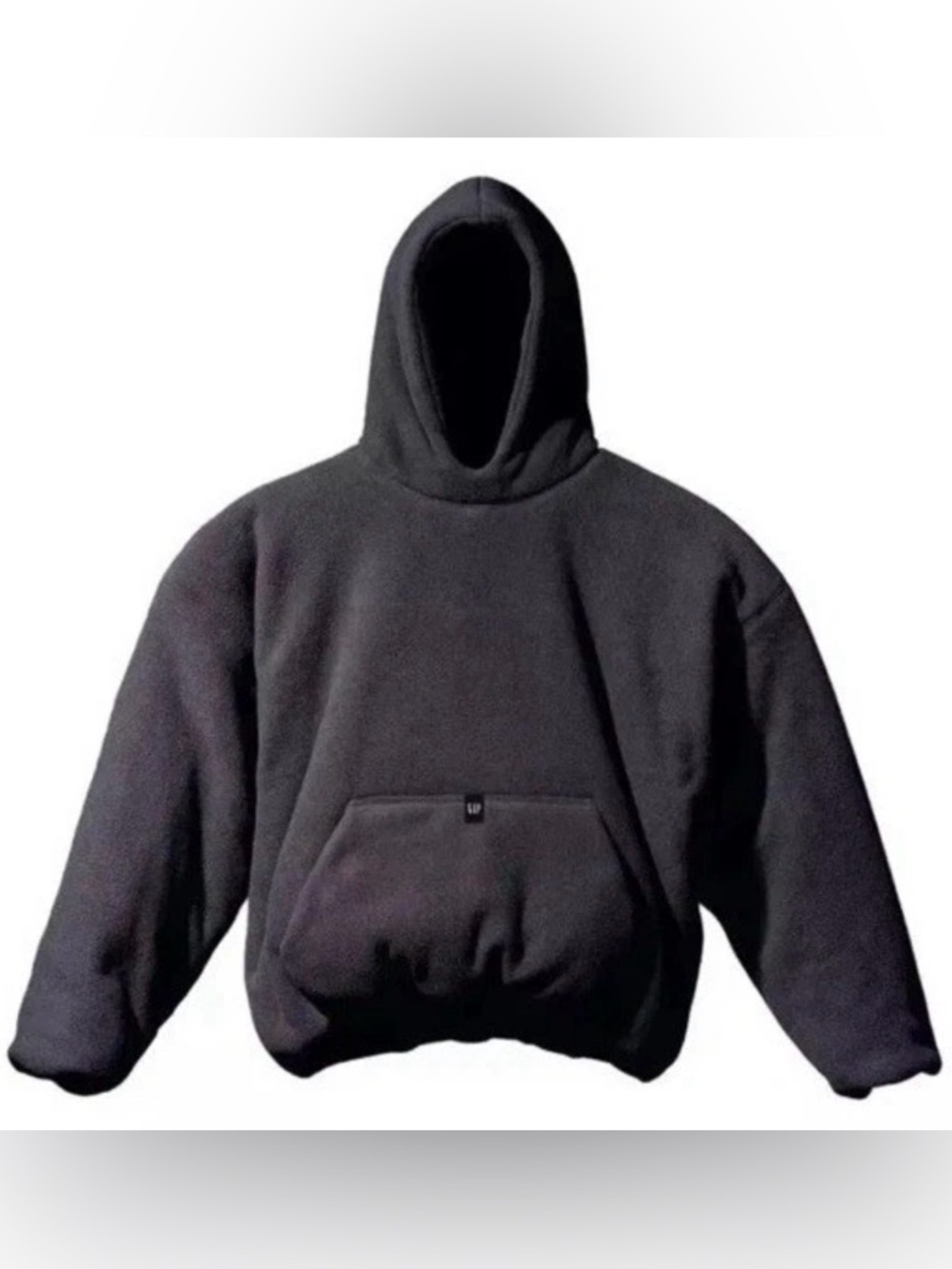Yeezy x Gap x Balenciaga Black Polar Fleece Padded Hoodie Men’s Size Extra Large